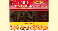 Desktop Screenshot of garthpizza.com