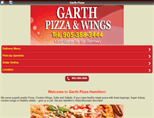 Tablet Screenshot of garthpizza.com